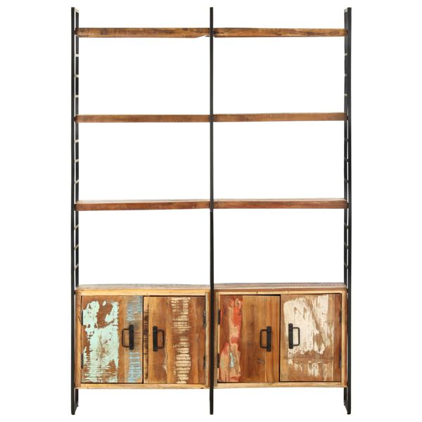 vidaXL Βιβλιοθήκη με 4 Επίπεδα 124x30x180 εκ. Μασίφ Ανακυκλωμένο Ξύλο