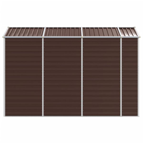 vidaXL Αποθήκη Κήπου Καφέ 191x300x198 εκ. Γαλβανισμένο Ατσάλι