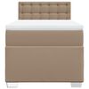 vidaXL Κρεβάτι Boxspring με Στρώμα Καπουτσίνο 100x200εκ.από Συνθ.Δέρμα