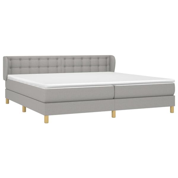 vidaXL &Kappa;&rho;&epsilon;&beta;ά&tau;&iota; Boxspring &mu;&epsilon; &Sigma;&tau;&rho;ώ&mu;&alpha; &Alpha;&nu;&omicron;&iota;&chi;&tau;ό &Gamma;&kappa;&rho;&iota; 200x200 &epsilon;&kappa;. &Upsilon;&phi;&alpha;&sigma;&mu;ά&tau;&iota;&nu;&omicron;