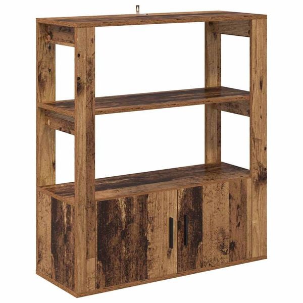 vidaXL Πλαϊνό γραφείο Παλαιό ξύλο 30 x 80 x 90 εκ Επεξεργασμένο ξύλο
