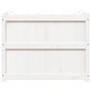 vidaXL Ζαρντινιέρα Λευκή 90 x 50 x 70 εκ. από Μασίφ Ξύλο Πεύκου