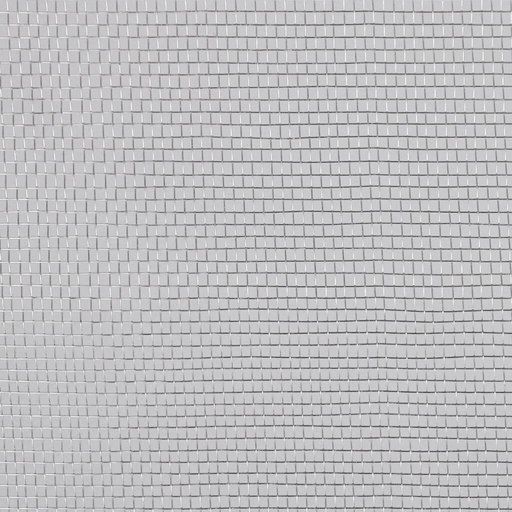 vidaXL Πλέγμα / Σήτα Ασημί 100 x 1000 εκ. Αλουμινίου