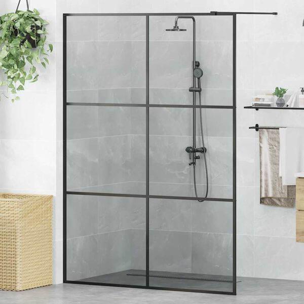 vidaXL &Tau;&omicron;ί&chi;&omicron;&sigmaf; &Nu;&tau;&omicron;&upsilon;&sigmaf; Walk-in &Mu;&alpha;ύ&rho;&omicron; 140 x 195 cm &sigma;&kappa;&lambda;&eta;&rho;&upsilon;&mu;έ&nu;&omicron; &gamma;&upsilon;&alpha;&lambda;ί