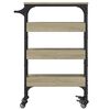 vidaXL Τρόλεϊ Κουζίνας Sonoma Δρυς 53x20x76 εκ. Επεξεργασμένο Ξύλο