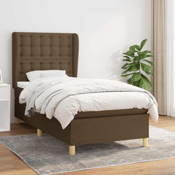 vidaXL &Kappa;&rho;&epsilon;&beta;ά&tau;&iota; Boxspring &mu;&epsilon; &Sigma;&tau;&rho;ώ&mu;&alpha; &Sigma;&kappa;&omicron;ύ&rho;&omicron; &Kappa;&alpha;&phi;έ 100x200 &epsilon;&kappa;. &Upsilon;&phi;&alpha;&sigma;&mu;ά&tau;&iota;&nu;&omicron;