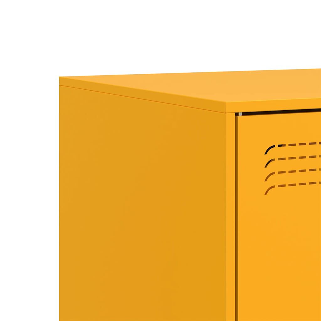 vidaXL Έπιπλο Τηλεόρασης Μουσταρδί Κίτρινο 67x39x44 εκ. από Ατσάλι