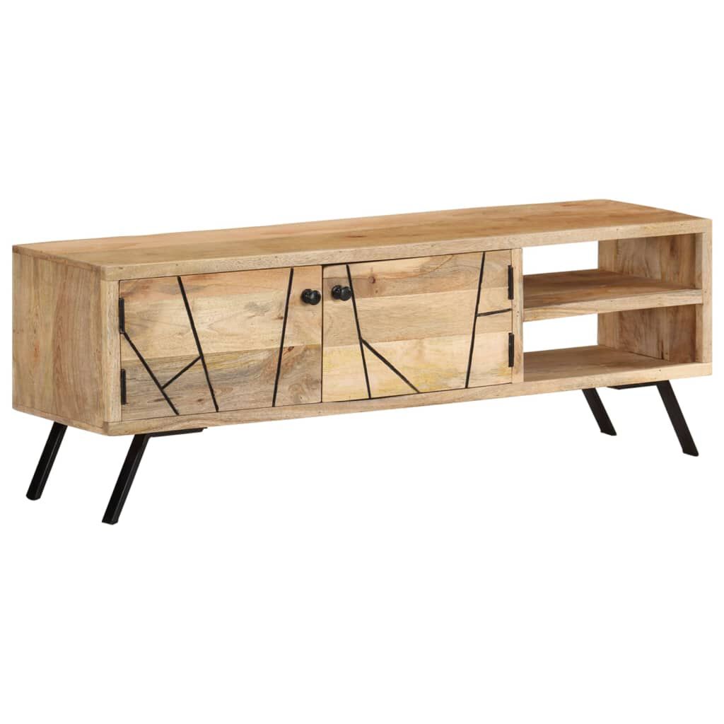 vidaXL Έπιπλο Τηλεόρασης 110 x 30 x 40 εκ. από Μασίφ Ξύλο Μάνγκο