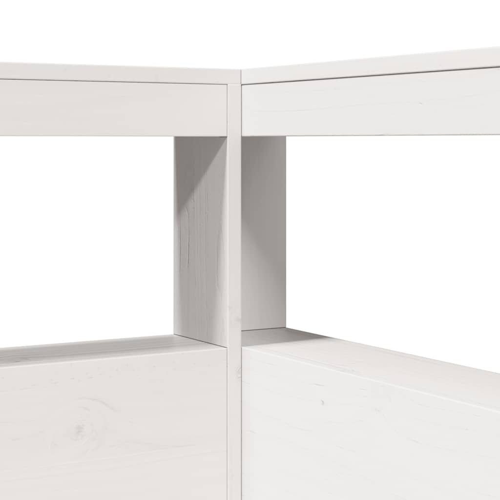 vidaXL Κρεβάτι Βιβλιοθήκη Χωρίς Στρώμα 100x200 εκ. Μασίφ Ξύλο Πεύκο