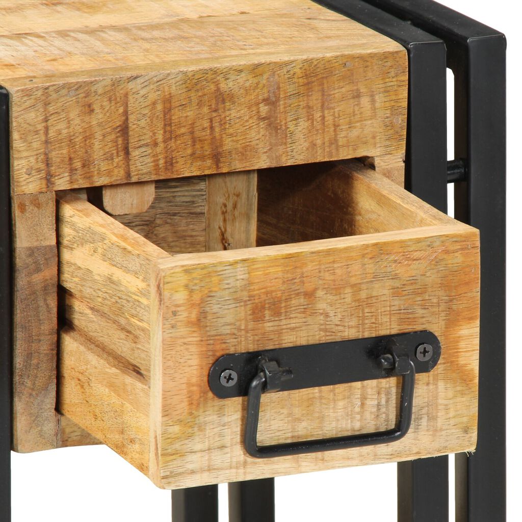 vidaXL Νυχτερινό Τραπέζι 40x40x40 εκ. Μασίφ Ξύλο Μάνγκο