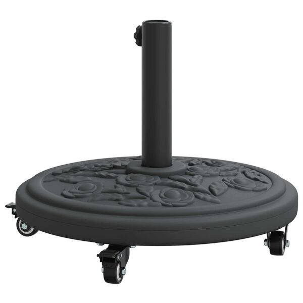 vidaXL Βάση Παρασίδας με Ρόδες για Πόλους Ø38-48 mm, 13 kg, Στρογγυλή