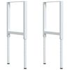 vidaXL Πάγκος Εργασίας Ορθογώνιος 80x60x(73-99,5)εκ Μασίφ Ξύλο Ακακίας