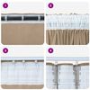 vidaXL Κουρτίνα με κουρτίνες 2 pcs Μπρονζέ 140 x 140 cm Βελούδο