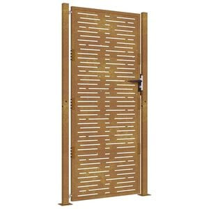 vidaXL Πόρτα Κήπου Τετράγωνη 105 x 180 εκ. από Ατσάλι Corten