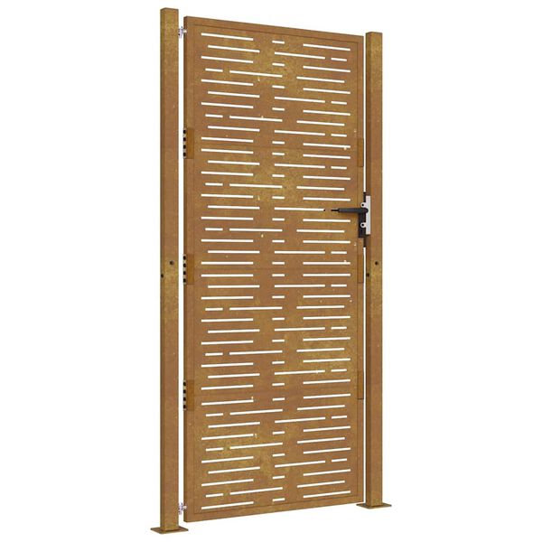 vidaXL Πόρτα Κήπου Τετράγωνη 105 x 180 εκ. από Ατσάλι Corten