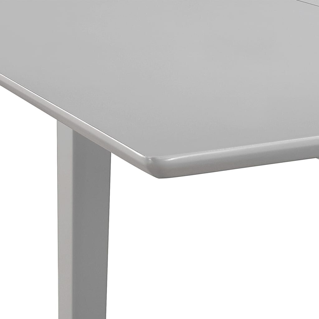 vidaXL Τραπεζαρία Επεκτεινόμενη Γκρι (80-120) x 80 x 74 εκ. από MDF