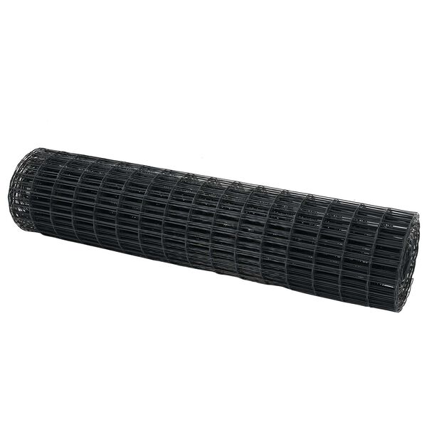 vidaXL Φράχτης Εuro Γκρι 1.4 x 10 m Σίδηρος με επικάλυψη PVC