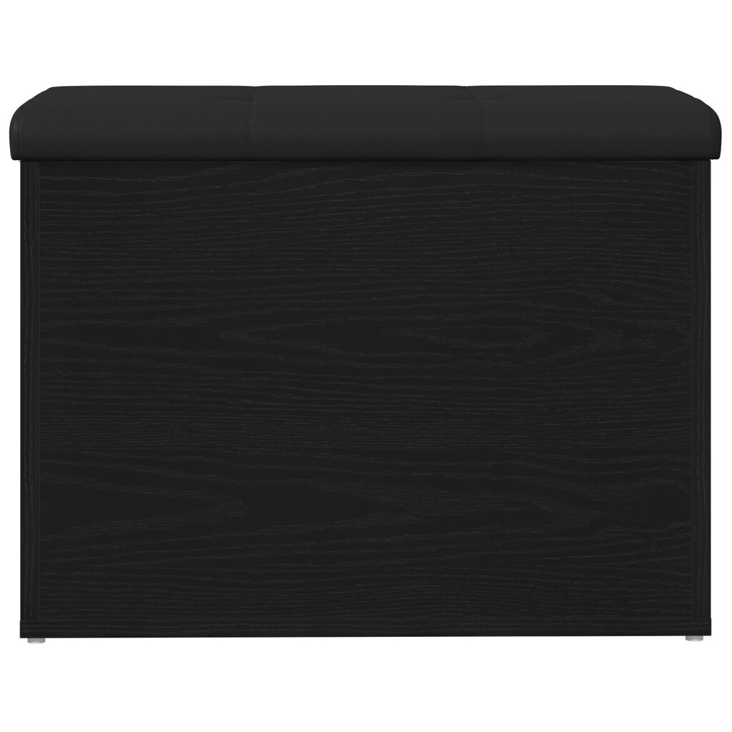 vidaXL Παγκάκι αποθήκευσης Μαύρο Δρυς 60x40x45 εκ. Επεξεργασμένο Ξύλο
