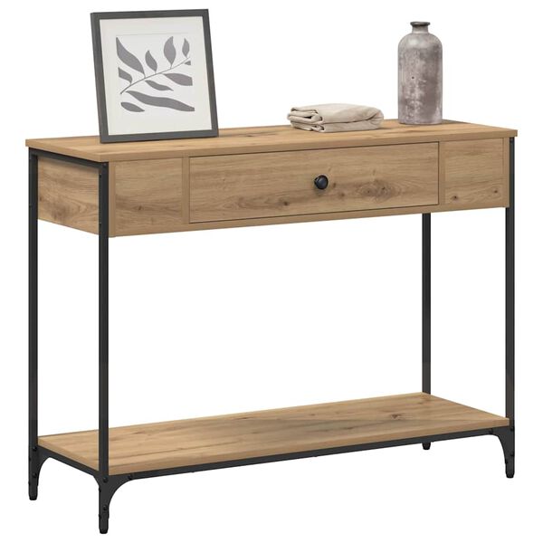 vidaXL Τραπέζι κονσόλας Other artisan δρυς 100 x 34.5 x 75 εκ.