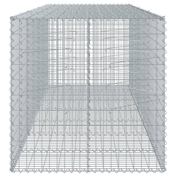 vidaXL Συρματοκιβώτιο με Κάλυμμα 350x100x100εκ από Γαλβανισμένο Χάλυβα