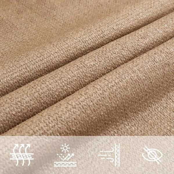 vidaXL Πανί Σκίασης Taupe 5 x 7 μ. από HDPE 160 γρ/μ²