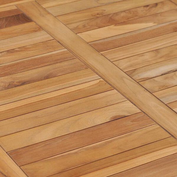 vidaXL Τραπεζαρία Κήπου 80 x 80 x 80 εκ. από Μασίφ Ξύλο Teak