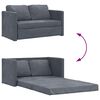 vidaXL Καναπές-Κρεβάτι Δαπέδου 2 σε 1 Σκ. Γκρι 122x204x55 εκ. Βελούδο