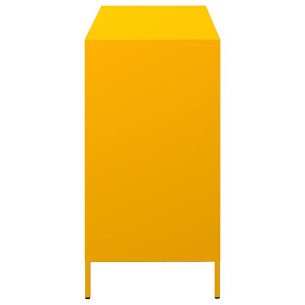 vidaXL Ντουλάπι Μουσταρδί 101,5x39x73,5 εκ. από Χάλυβα Ψυχρής Έλασης