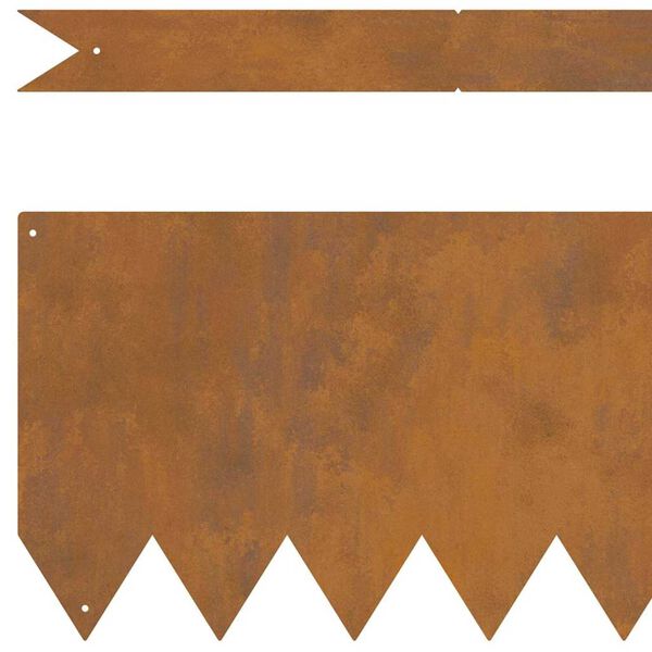 vidaXL Περιγράμματα γκαζόν 30 pcs Καφέ 100 x 0.5 x 20 εκ
