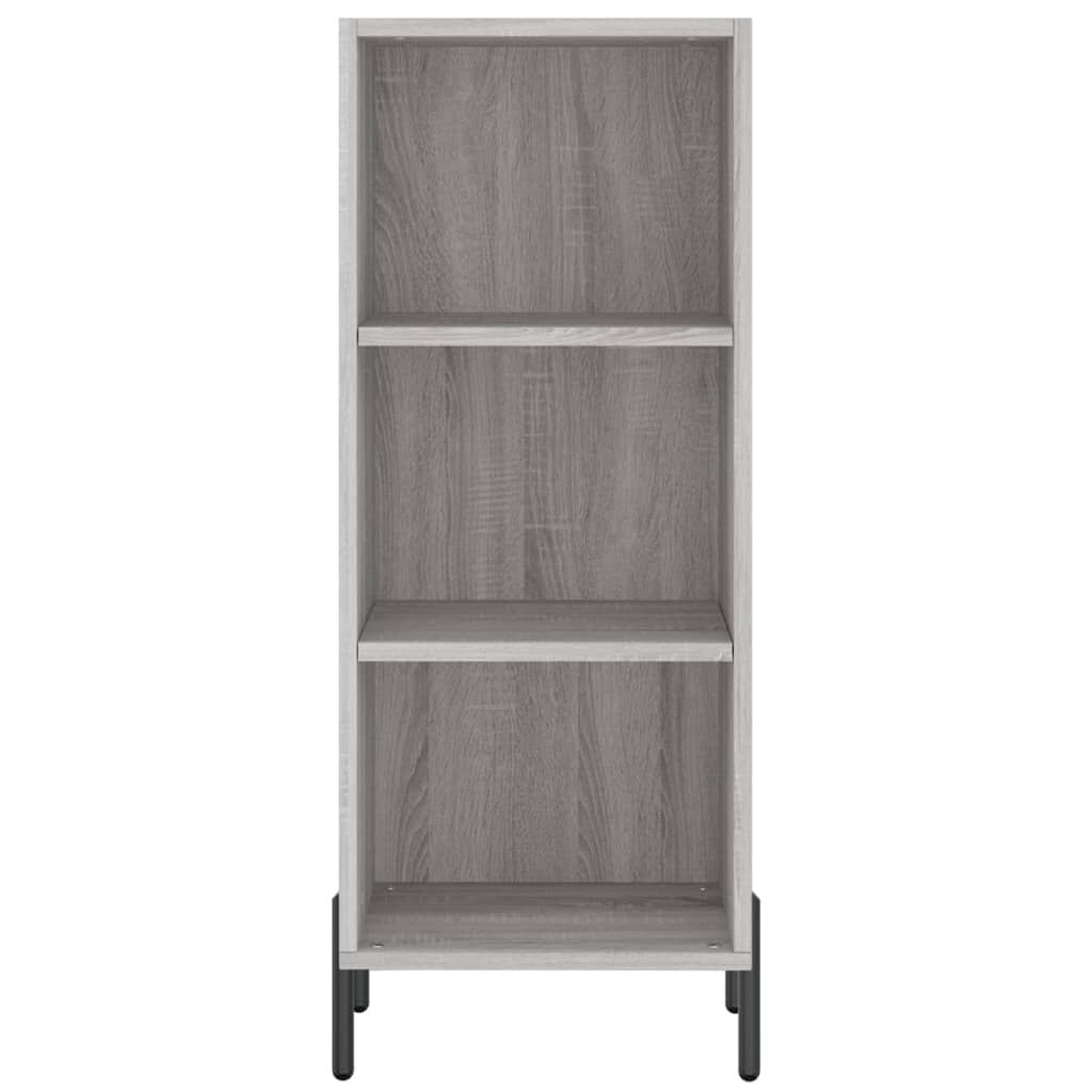vidaXL Μπουφές Sonoma Γκρι 34,5 x 34 x 180 εκ. από Επεξεργασμένο Ξύλο