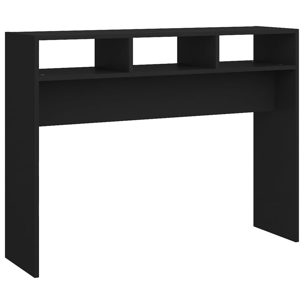 vidaXL Τραπέζι Κονσόλα Μαύρο 105 x 30 x 80 εκ. από Επεξ. Ξύλο