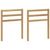vidaXL &Mu;&omicron;&nu;ά&delta;&alpha; &Beta;&rho;&alpha;&chi;&iota;ό&nu;&omega;&nu; 2 pcs &Lambda;&epsilon;&upsilon;&kappa;ό 59 x 4 x 73 &epsilon;&kappa; &Sigma;&tau;&epsilon;&rho;&epsilon;ό &Xi;ύ&lambda;&omicron; &Alpha;&kappa;&alpha;&kappa;ί&alpha;&sigmaf;