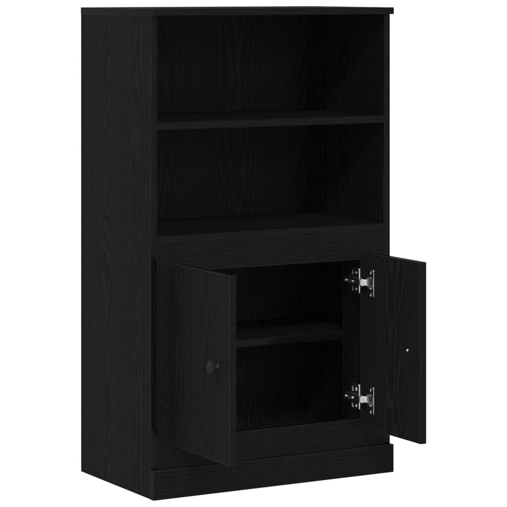 vidaXL Υψηλή ντουλάπα Μαύρη Δρυός 60x35.5x103.5 εκ. Επεξεργασμένο Ξύλο