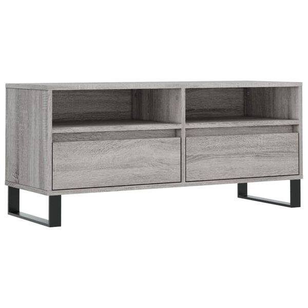 vidaXL Έπιπλο Τηλεόρασης Γκρι Sonoma 100x34,5x44,5 εκ. Επεξεργ. Ξύλο