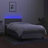 vidaXL &Kappa;&rho;&epsilon;&beta;ά&tau;&iota; Boxspring &mu;&epsilon; &Sigma;&tau;&rho;ώ&mu;&alpha; & LED &Alpha;&nu;.&Gamma;&kappa;&rho;&iota; 100x200 &epsilon;&kappa; &Upsilon;&phi;&alpha;&sigma;&mu;ά&tau;&iota;&nu;&omicron;