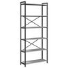 vidaXL &Rho;ά&phi;&iota; &Beta;&iota;&beta;&lambda;ί&omega;&nu; 80 x 30 x 189,5 &epsilon;&kappa; &Epsilon;&pi;&epsilon;&xi;&epsilon;&rho;&gamma;&alpha;&sigma;&mu;έ&nu;&omicron; &Xi;ύ&lambda;&omicron; &Gamma;&kappa;&rho;&iota; sonoma