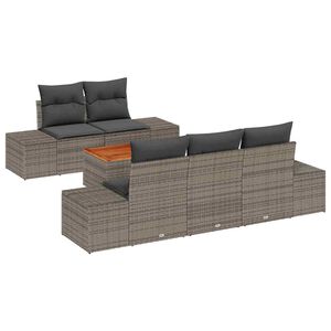 vidaXL &Sigma;&epsilon;&tau; &Kappa;&alpha;&nu;&alpha;&pi;έ &Kappa;ή&pi;&omicron;&upsilon; &mu;&epsilon; &mu;&alpha;&xi;&iota;&lambda;ά&rho;&iota; 6 pcs &Gamma;&kappa;&rho;&iota; &sigma;&upsilon;&nu;&theta;&epsilon;&tau;&iota;&kappa;ό &rho;&alpha;&tau;ά&nu;