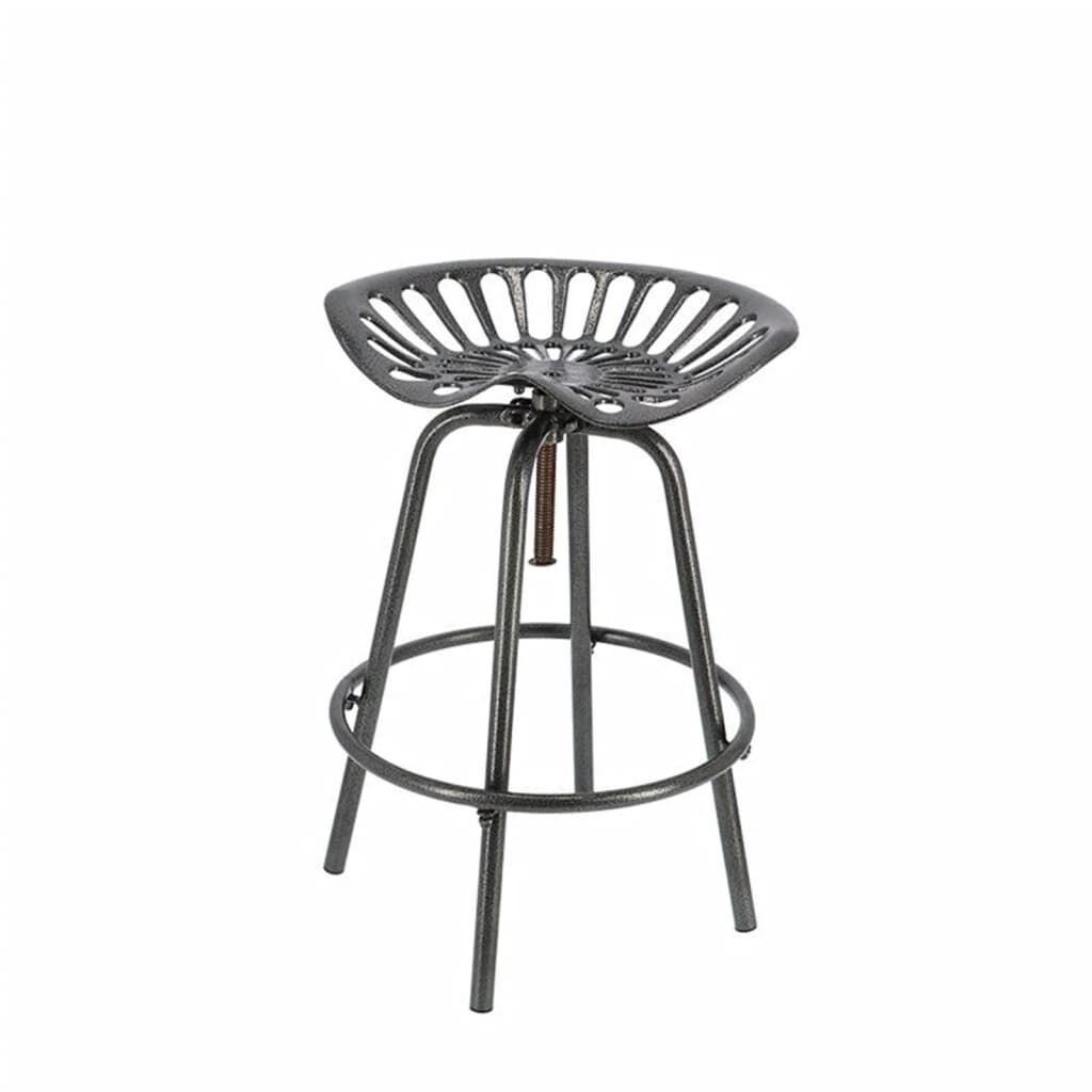 Esschert Design Καρέκλες Μπαρ με Όψη Τρακτέρ Γκρι