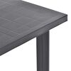 vidaXL Τραπέζι Κήπου Ανθρακί 80 x 75 x 72 εκ. Πλαστικό