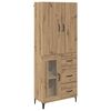 vidaXL Highboard Artisan Oak 69,5 x 34 x 180 &epsilon;&kappa;. &Epsilon;&pi;&epsilon;&xi;&epsilon;&rho;&gamma;&alpha;&sigma;&mu;έ&nu;&omicron; &xi;ύ&lambda;&omicron;