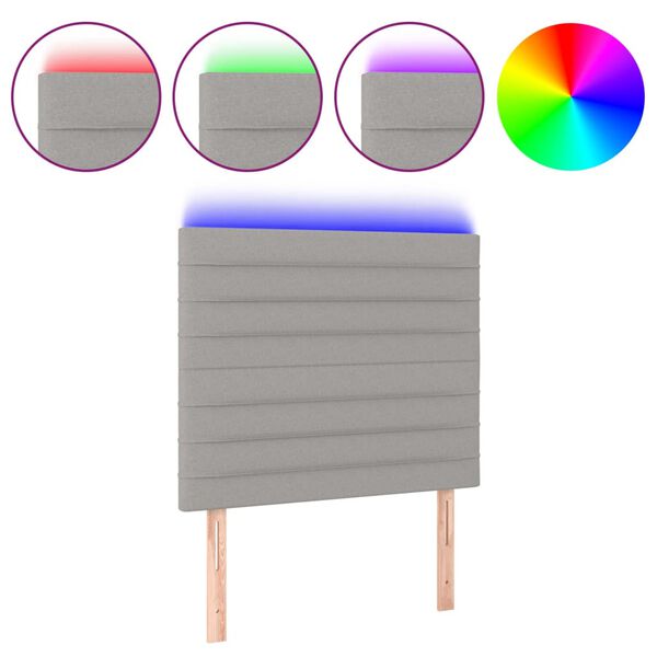 vidaXL &Kappa;&epsilon;&phi;&alpha;&lambda;ά&rho;&iota; &Kappa;&rho;&epsilon;&beta;&alpha;&tau;&iota;&omicron;ύ LED &Alpha;&nu;&omicron;&iota;&chi;&tau;ό &Gamma;&kappa;&rho;&iota; 100x5x118/128&epsilon;&kappa;. &Upsilon;&phi;&alpha;&sigma;&mu;ά&tau;&iota;&nu;&omicron;