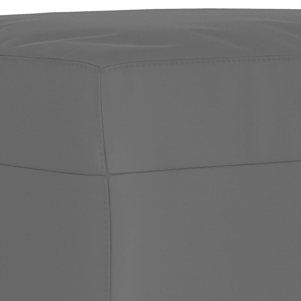 vidaXL Υποπόδιο Σκούρο Γκρι 60 x 50 x 41 εκ. από Ύφασμα Μικροϊνών
