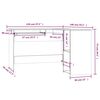 vidaXL Γραφείο Γωνιακό Καφέ Δρυς 120 x 140 x 75 εκ. Επεξεργασμένο Ξύλο