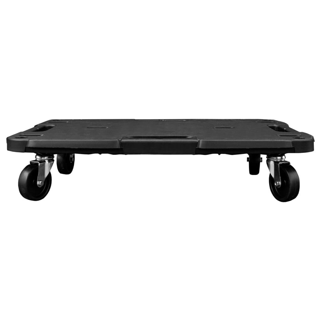 vidaXL Τρόλεϊ Μεταφοράς 5 Τεμ. Μαύρα 58 x 38 x 12 εκ. Πολυπροπυλένιο