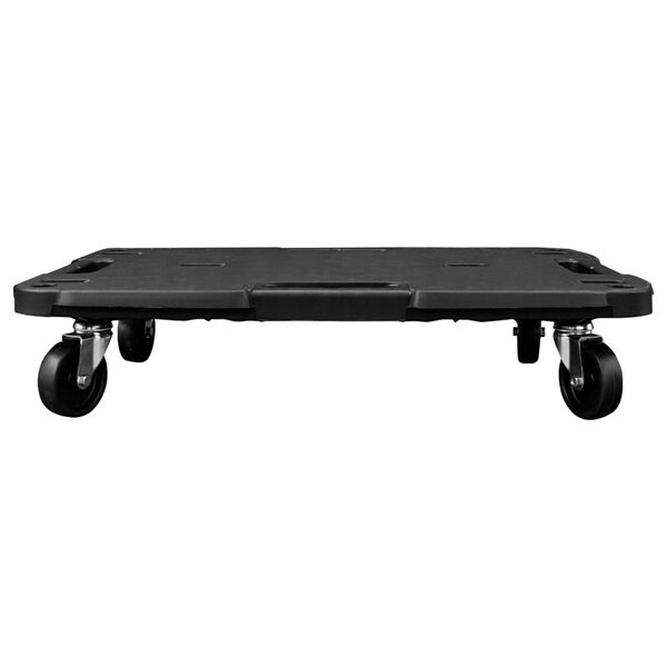 vidaXL Τρόλεϊ Μεταφοράς 5 Τεμ. Μαύρα 58 x 38 x 12 εκ. Πολυπροπυλένιο
