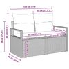 vidaXL Σετ Καναπέ Κήπου με μαξιλάρι 10 pcs Γκρι 80 x 80 x 71 cm