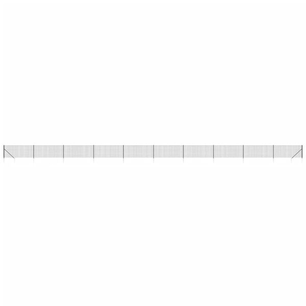 vidaXL Συρματόπλεγμα Περίφραξης Ανθρακί 0,8 x 25 μ. με Καρφωτές Βάσεις