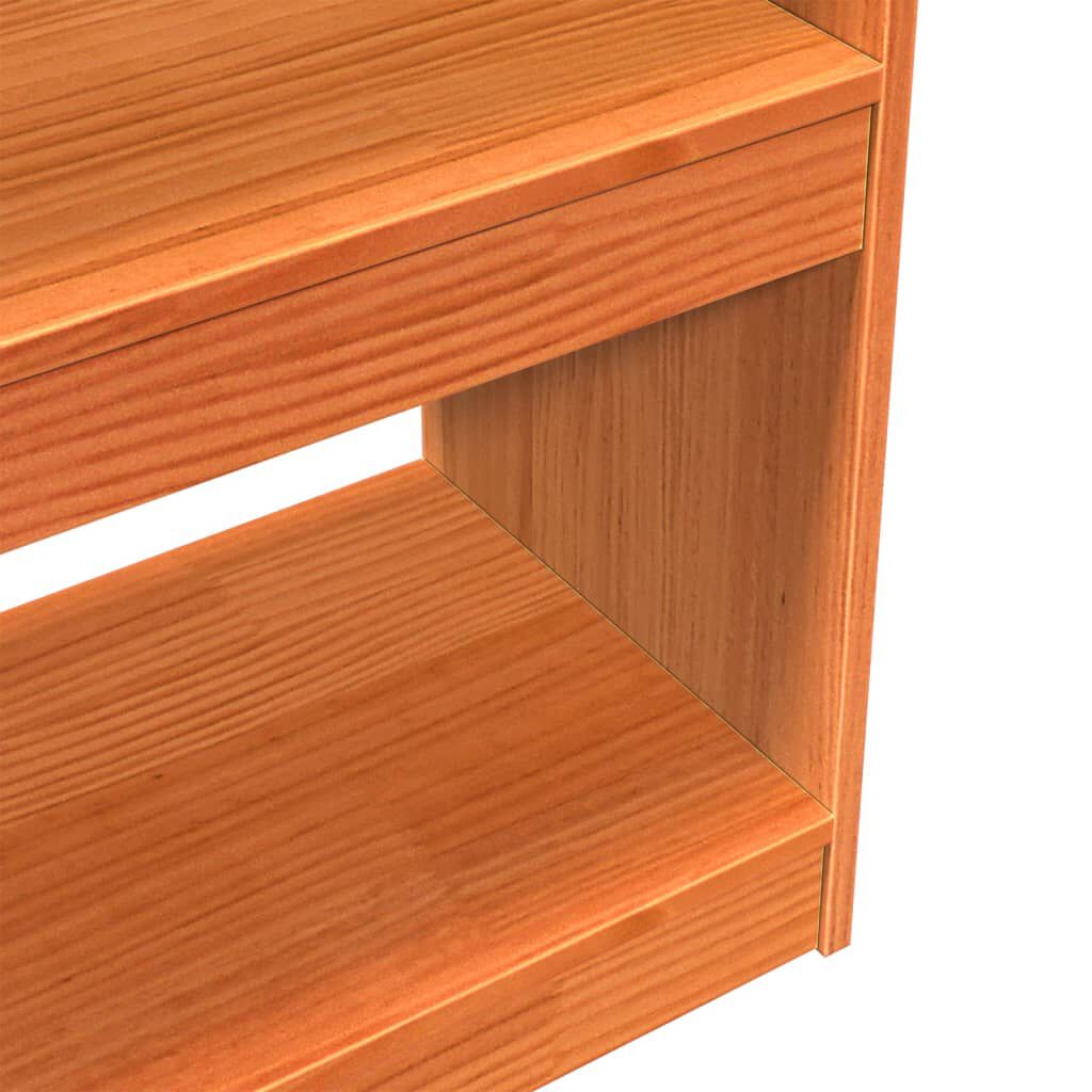 vidaXL Βιβλιοθήκη/Διαχωριστικό Χώρου 100x30x199,5 εκ Μασίφ Ξύλο Πεύκου