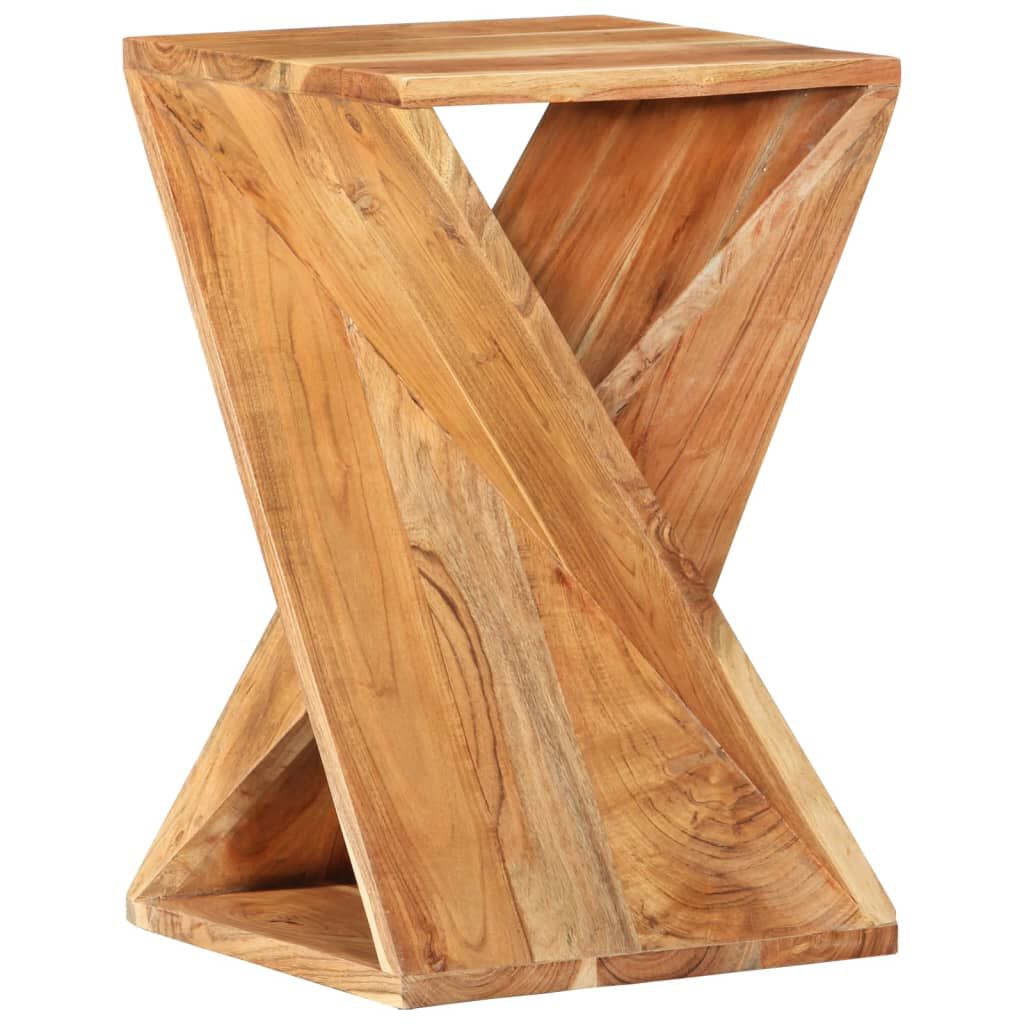 vidaXL Τραπεζάκι Βοηθητικό 35 x 35 x 55εκ. από Μασίφ Ξύλο Ακακίας