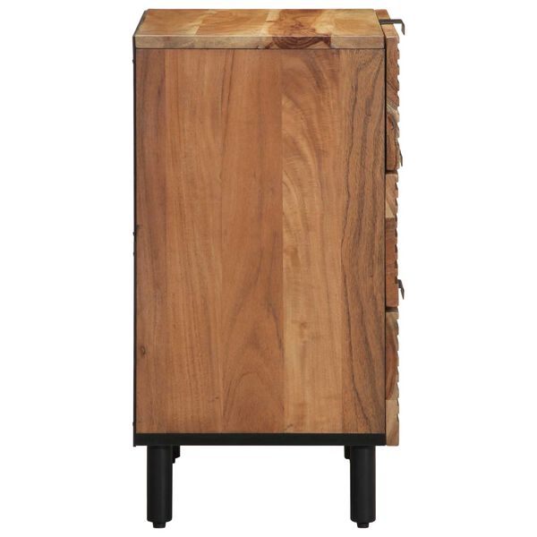 vidaXL Κομοδίνο 50x33x62 εκ Μασίφ ξύλο ακακίας